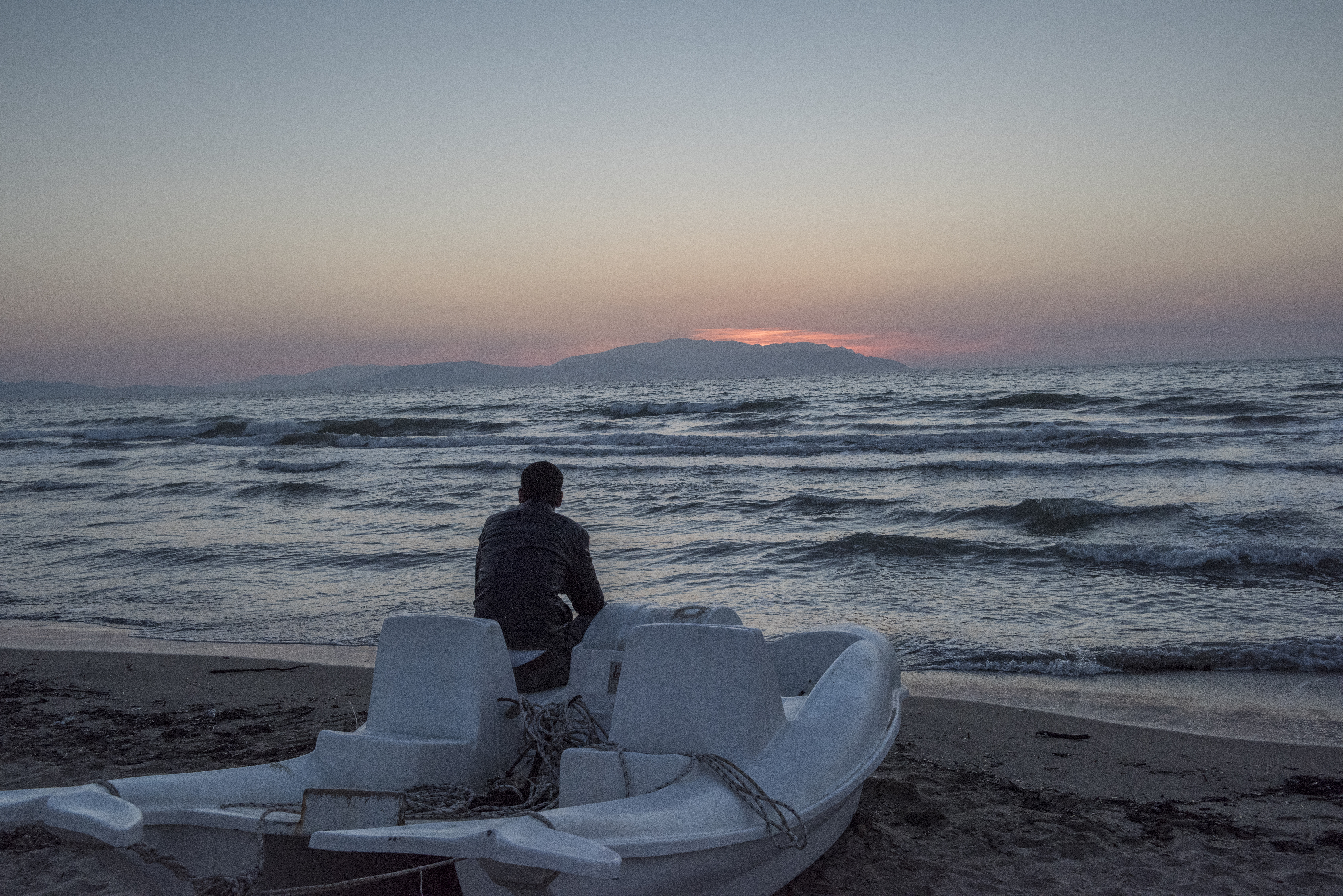 Сирийский беженец на берегу моря. Фото: &copy; РИА Новости/Валерий Мельников