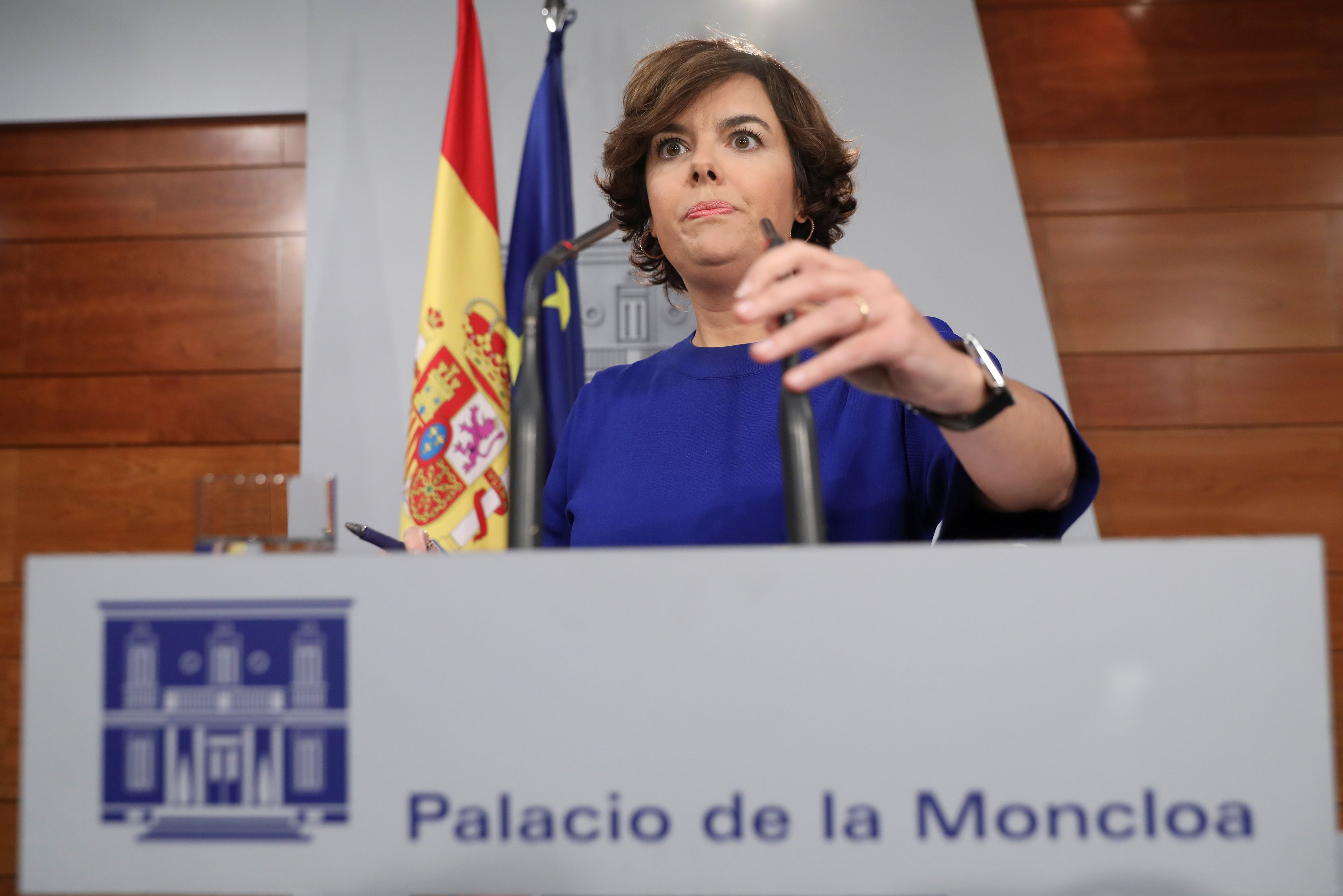 Вице-премьер Испании Сорайя Саэнс де Сантамария. Фото: &copy;&nbsp;REUTERS/Susana Vera