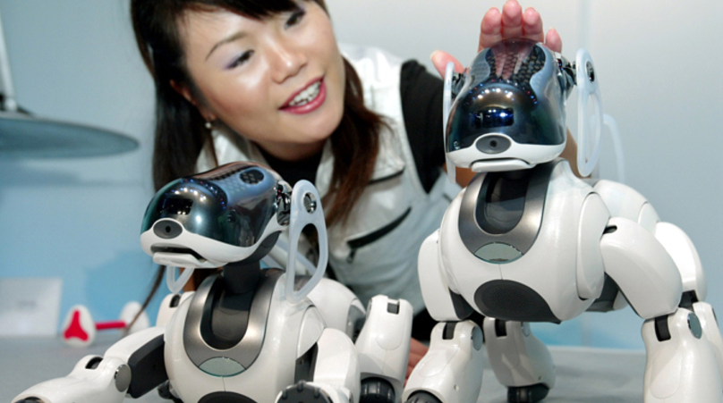 Робот-собака Aibo. Фото: &copy; Reuters / Toshiyuki Aizawa&nbsp;
