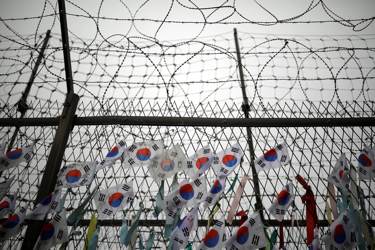 Флаги Южной Кореи. Фото: &copy; REUTERS/KIM HONG-JI