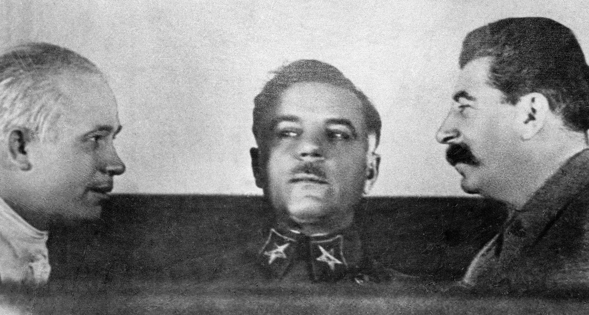 Никита Хрущёв, Климент Ворошилов, Иосиф Сталин. Фото: © РИА Новости