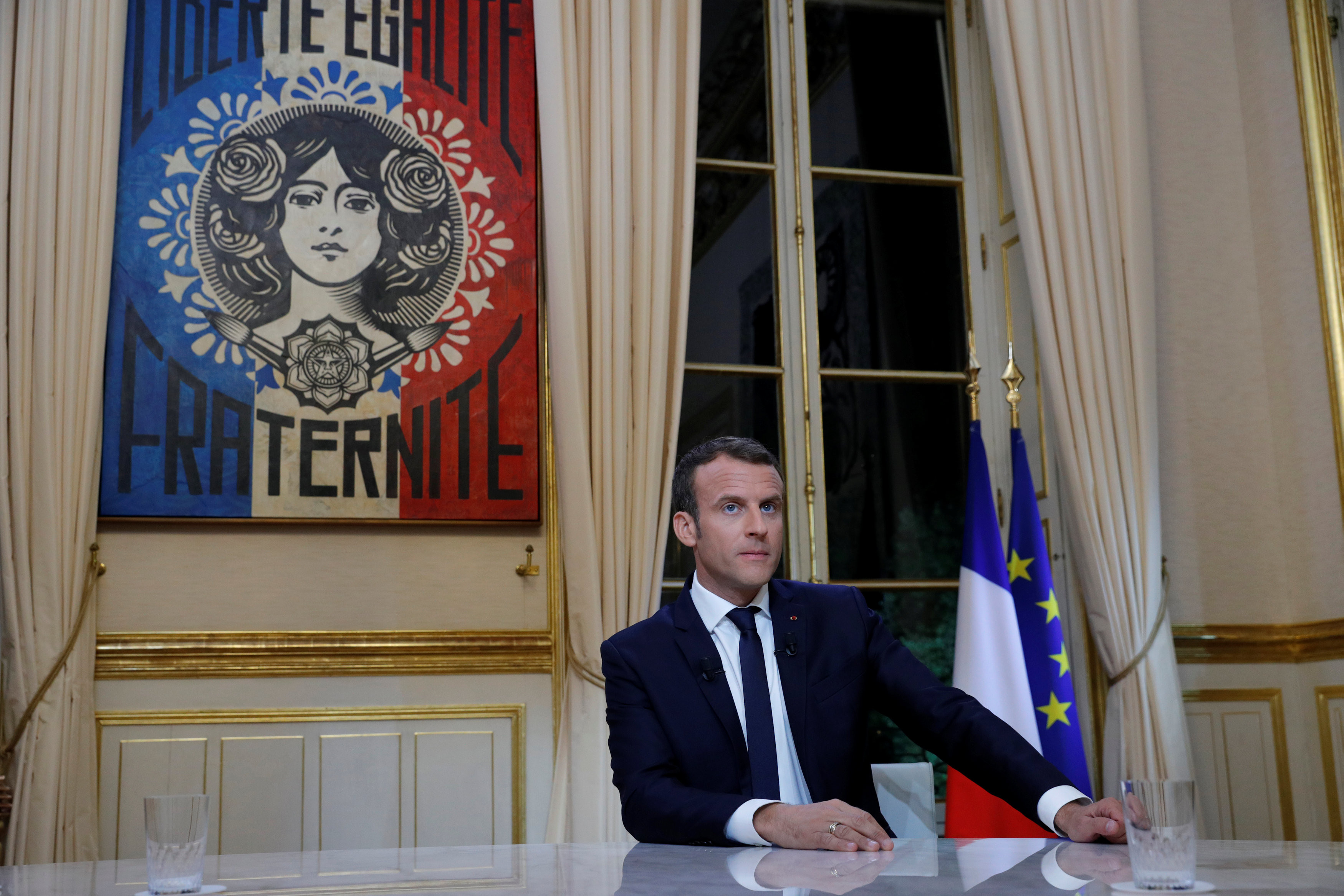 &nbsp;Президент Франции Эммануэль Макрон. Фото: &copy; REUTERS/Philippe Wojazer