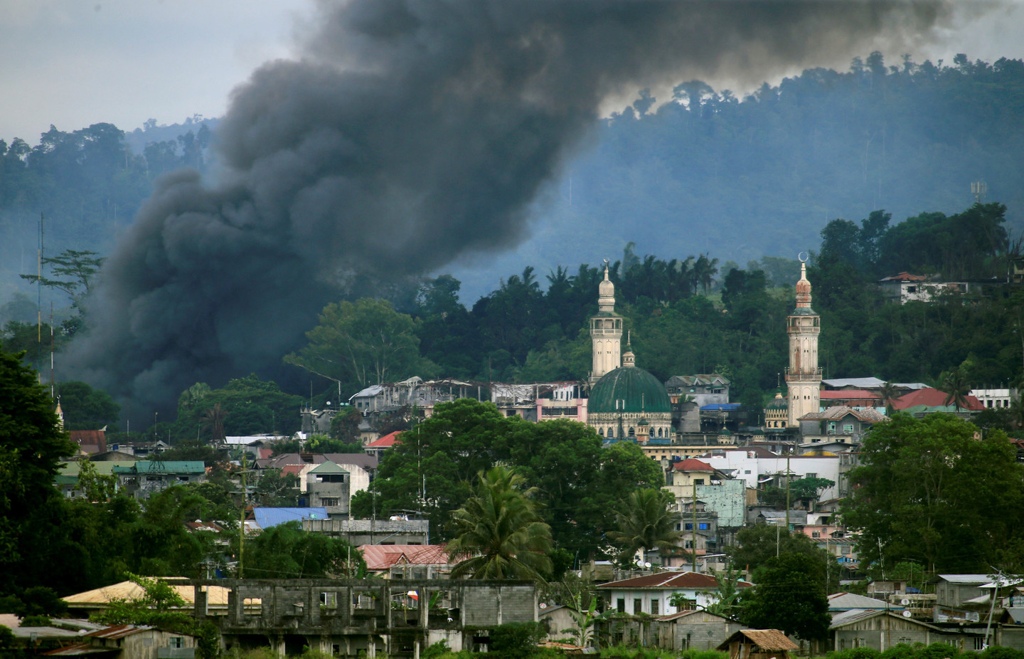 Филиппинский город Марави. Фото: &copy;&nbsp;REUTERS/Romeo Ranoco




