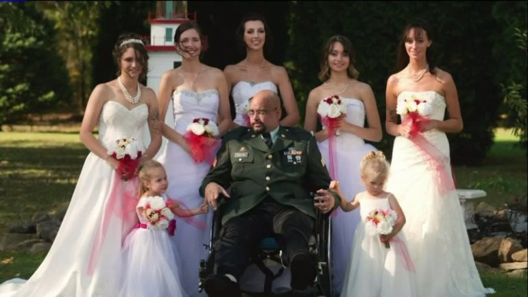 Скриншот видео Father&rsquo;s dying wish to walk daughters down the aisle comes true