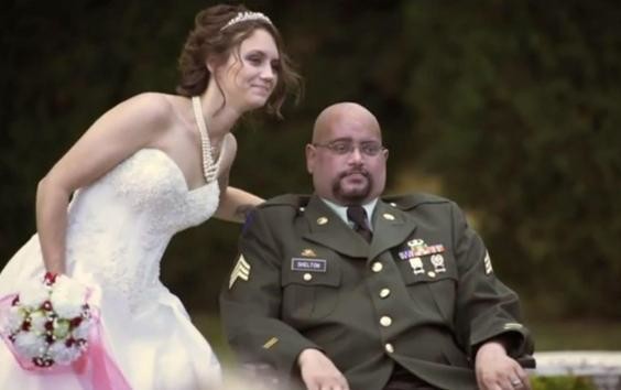 Скриншот видео Father’s dying wish to walk daughters down the aisle comes true