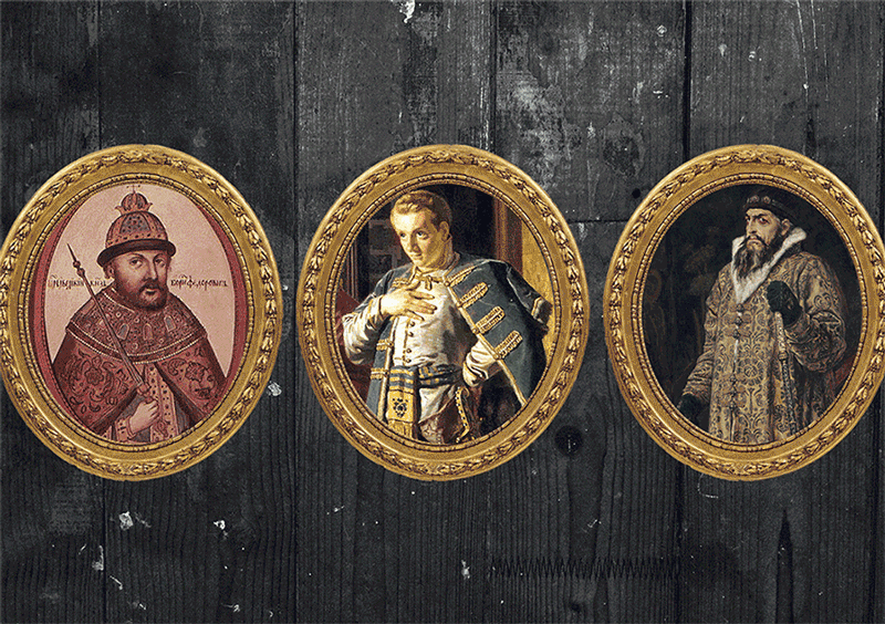 Слева направо: Борис Годунов, Лжедмитрий I, Иван Грозный. Коллаж © L!FE Фото: © Wikipedia.org Creative Commons
