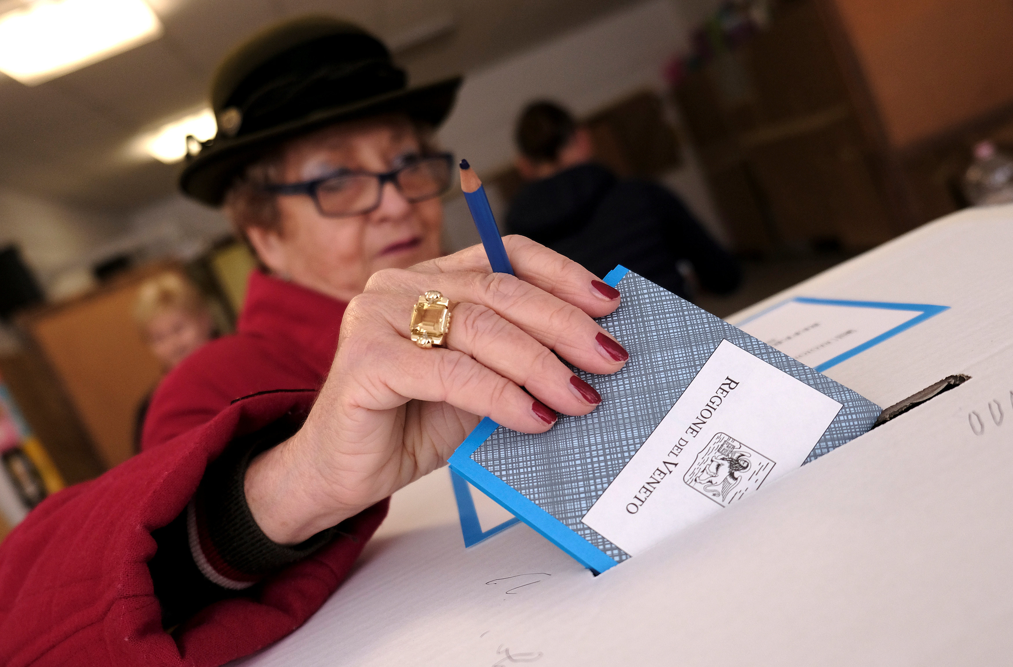 Голосование в Венето. Фото: &copy;&nbsp;REUTERS/Manuel Silvestri
