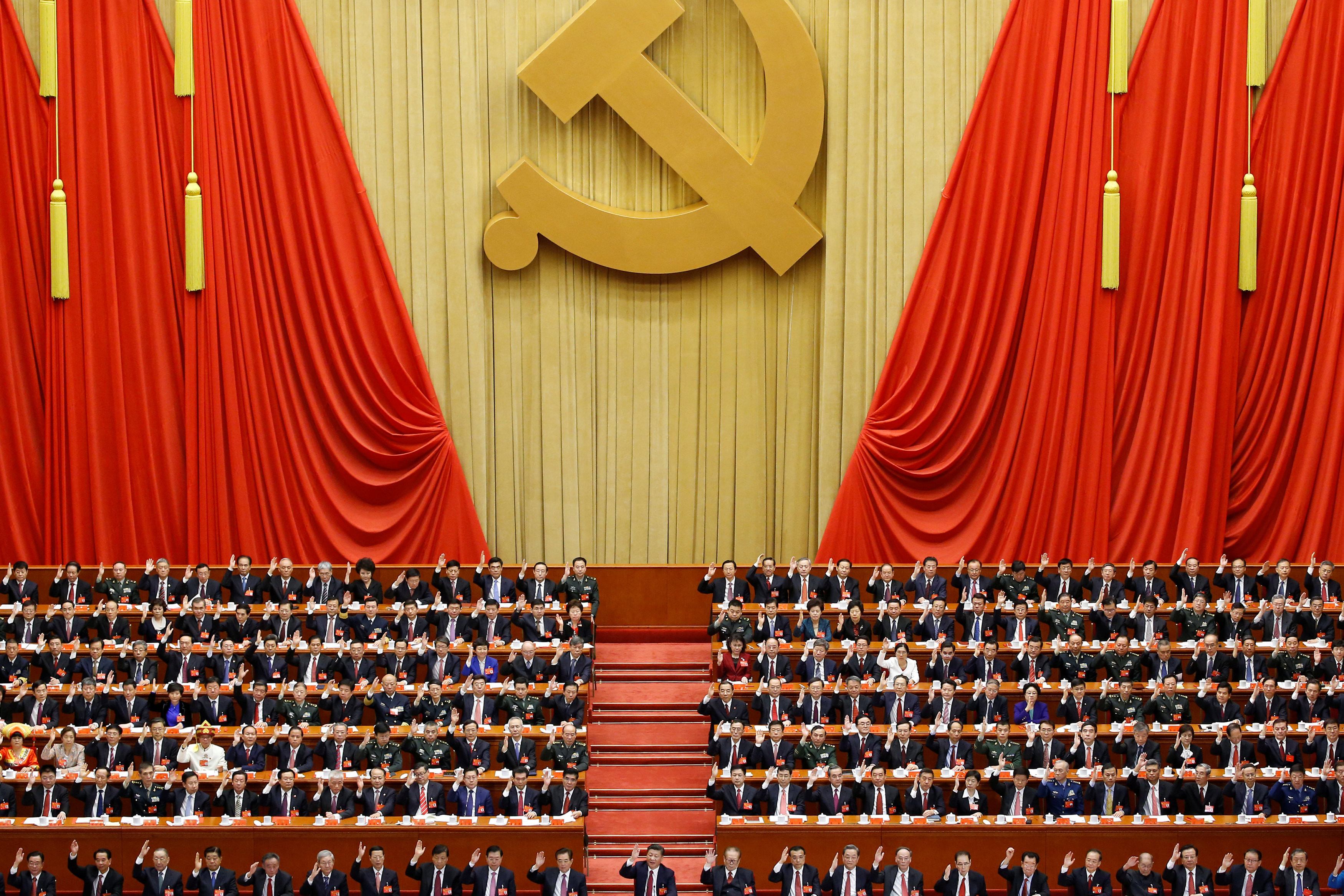 19-й съезд Коммунистической партии Китая. Фото: &copy;&nbsp;REUTERS/Thomas Peter