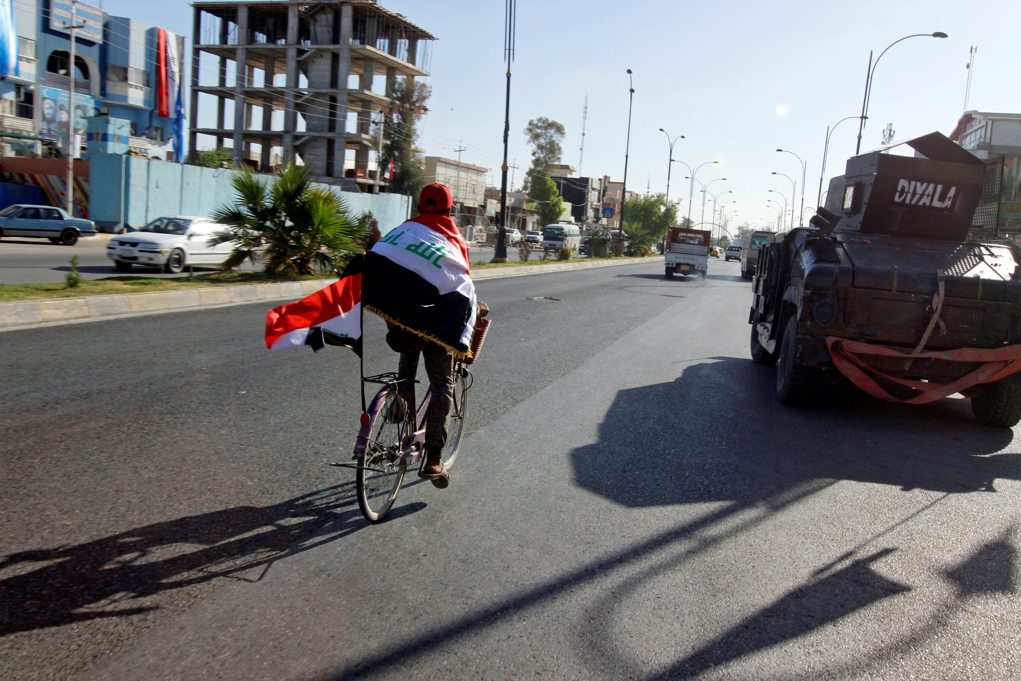 Велосипедист в Киркуке. Фото: &copy; REUTERS/Ako Rasheed