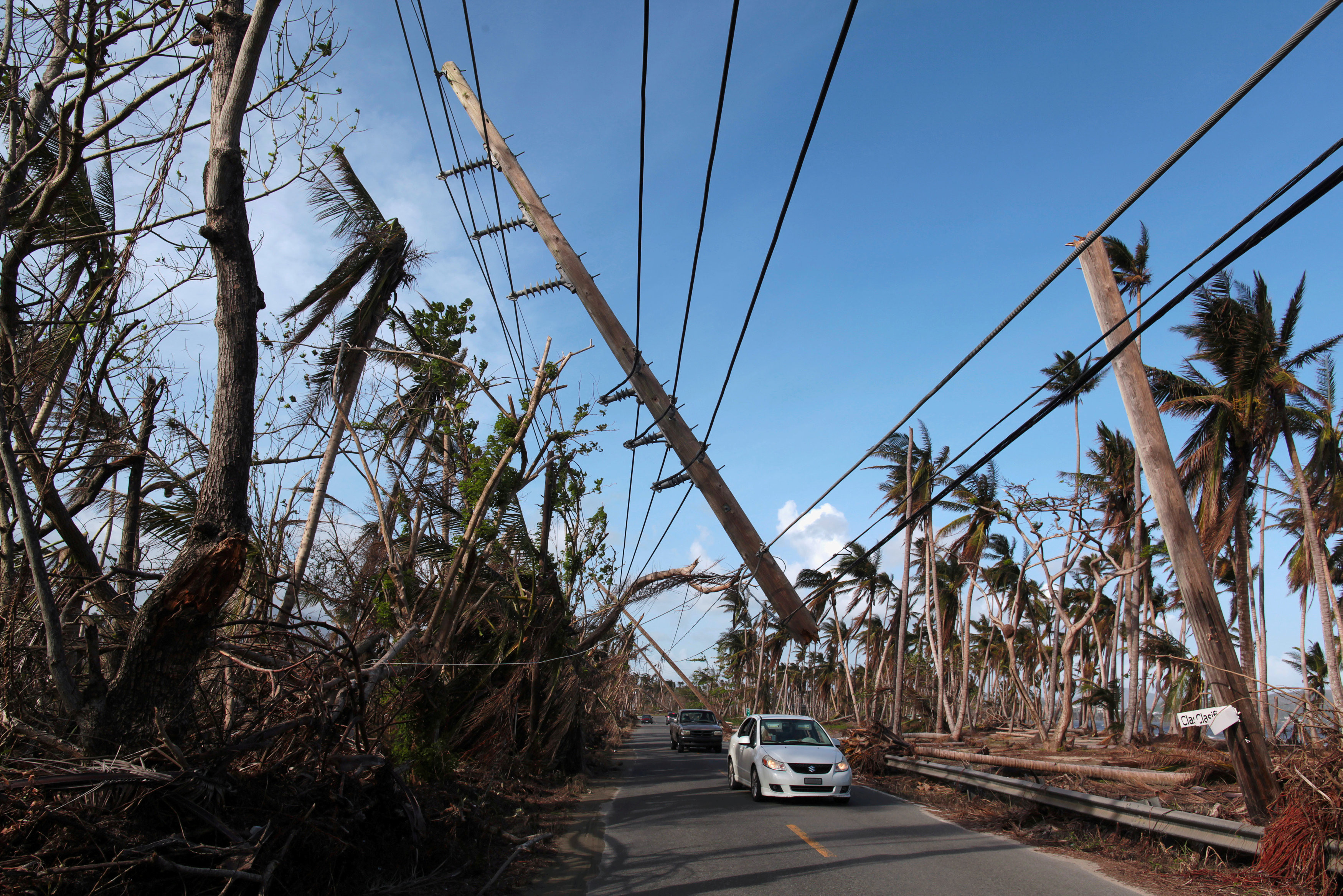 Пострадавший от урагана "Мария" остров Пуэрто-Рико. Фото: &copy; REUTERS/Alvin Baez