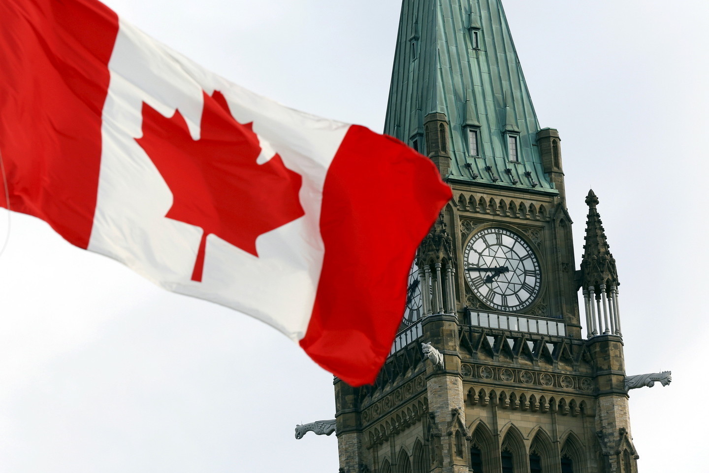 Флаг Канады. Фото: &copy; REUTERS/Blair Gable







