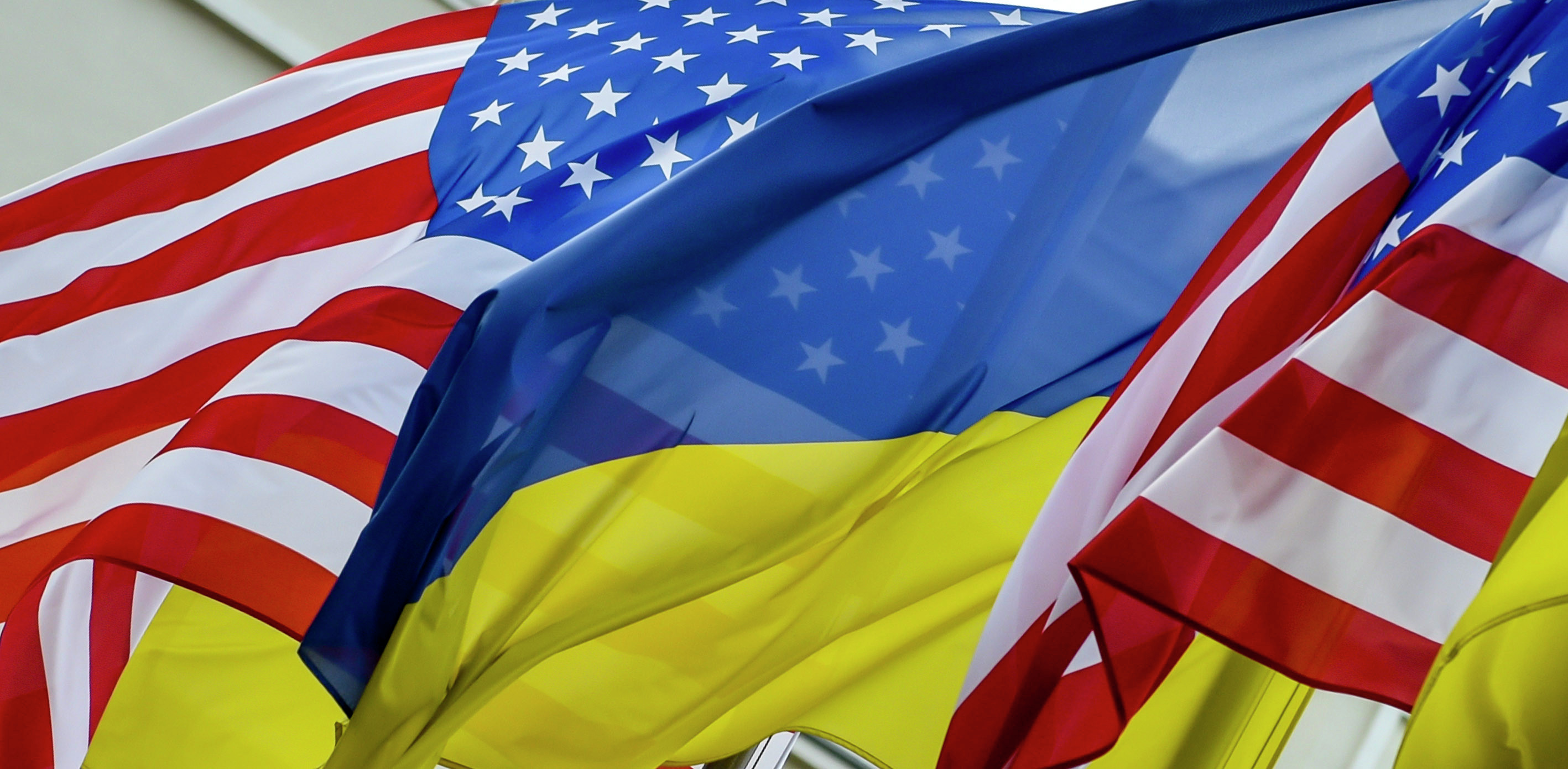 Флаги США и Украины. Фото: &copy;РИА Новости/Николай Лазаренко