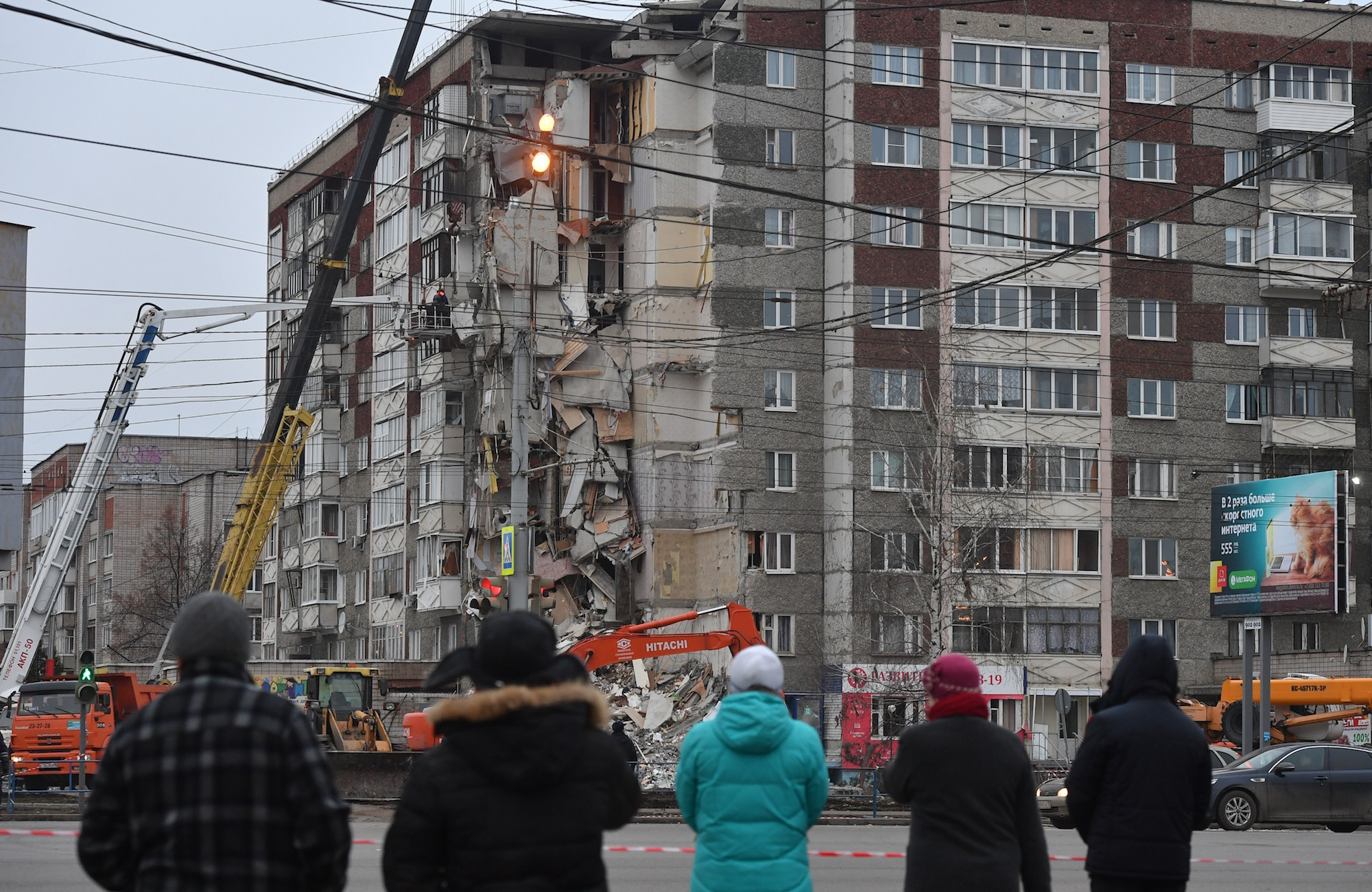 Разрушенный взрывом дом в Ижевске. Фото: &copy; РИА Новости/Михаил Воскресенский