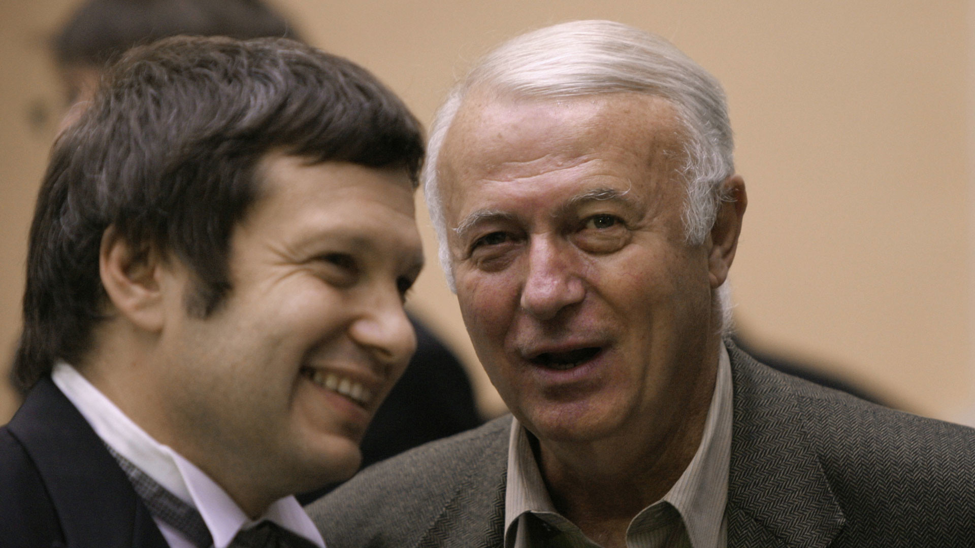 Журналисты Владимир Соловьёв и Борис Ноткин (слева направо). Фото: © РИА Новости/
Руслан Кривобок