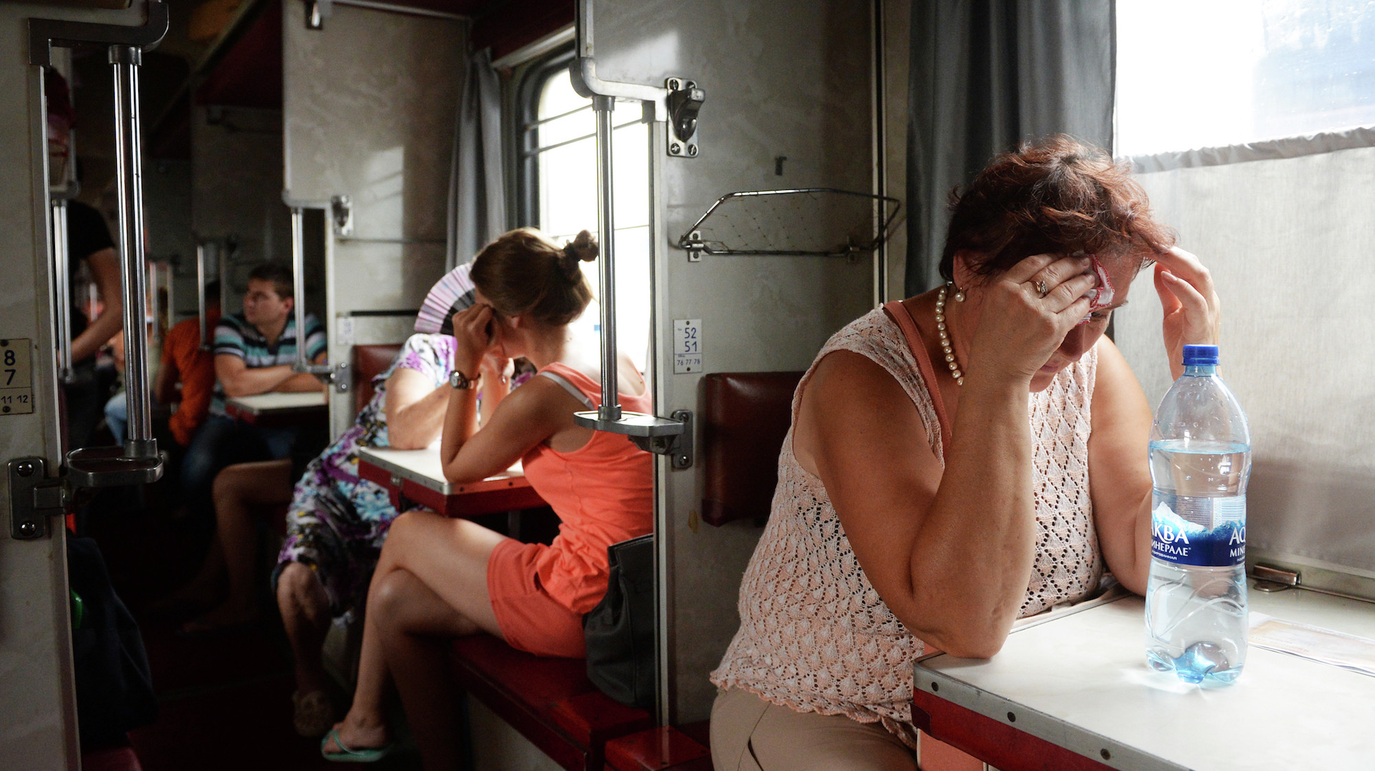 Пассажиры в плацкартном вагоне. Фото: &copy; РИА Новости/Кирилл Каллиников