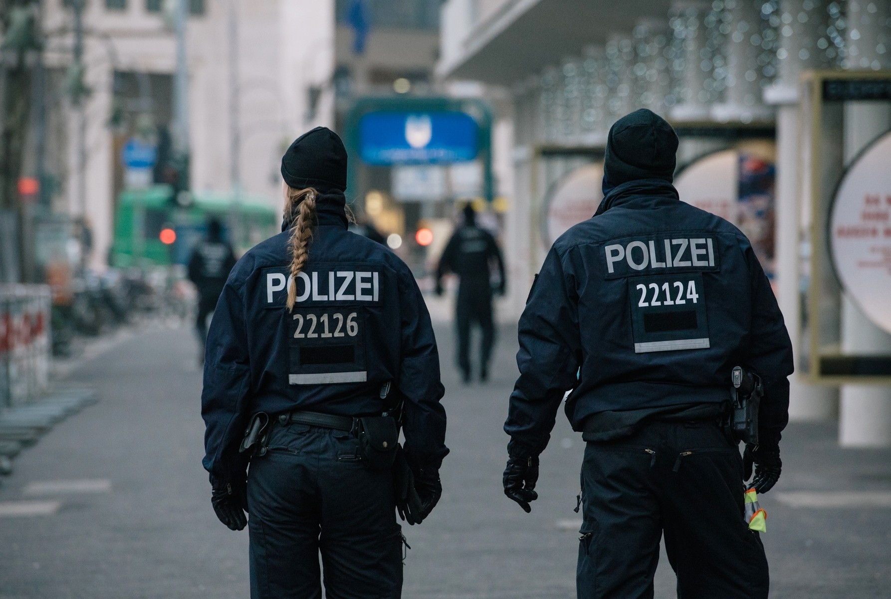 Сотрудники полиции в Берлине Фото &copy; РИА Новости/Захари Шойрер