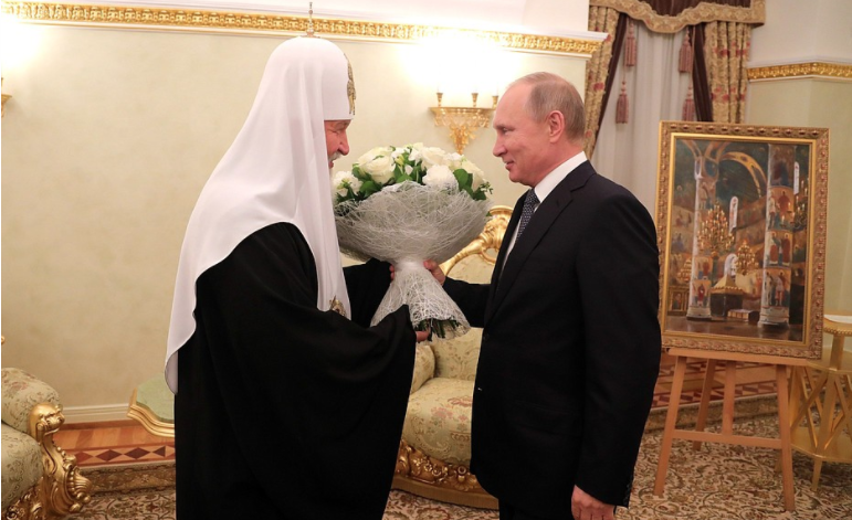 Президент РФ Владимир Путин и патриарх Кирилл. Фото:&nbsp;Kremlin.ru