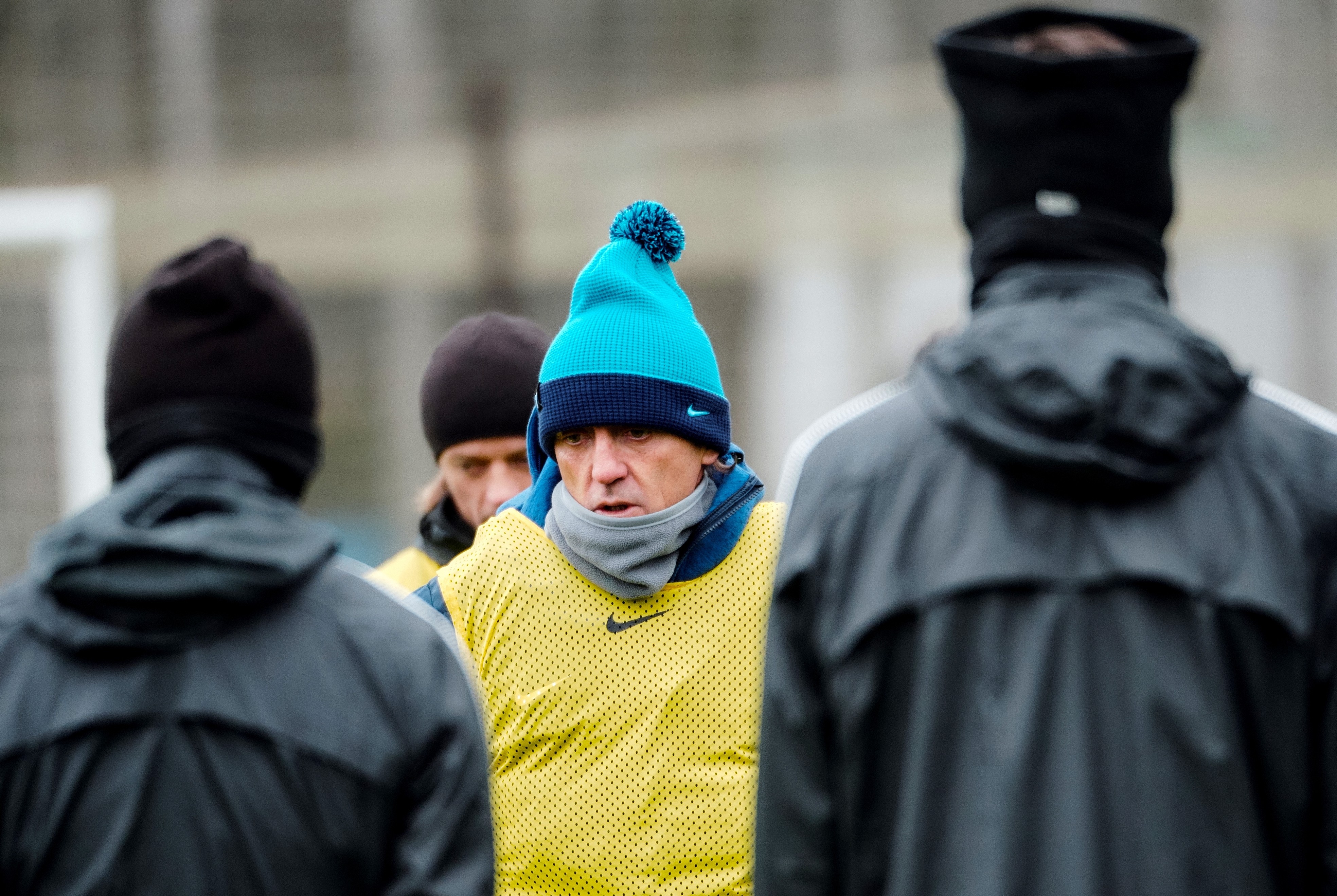 Роберто Манчини на тренировке "Зенита" перед матчем с "Вардаром". Фото: © РИА Новости/Алексей Даничев