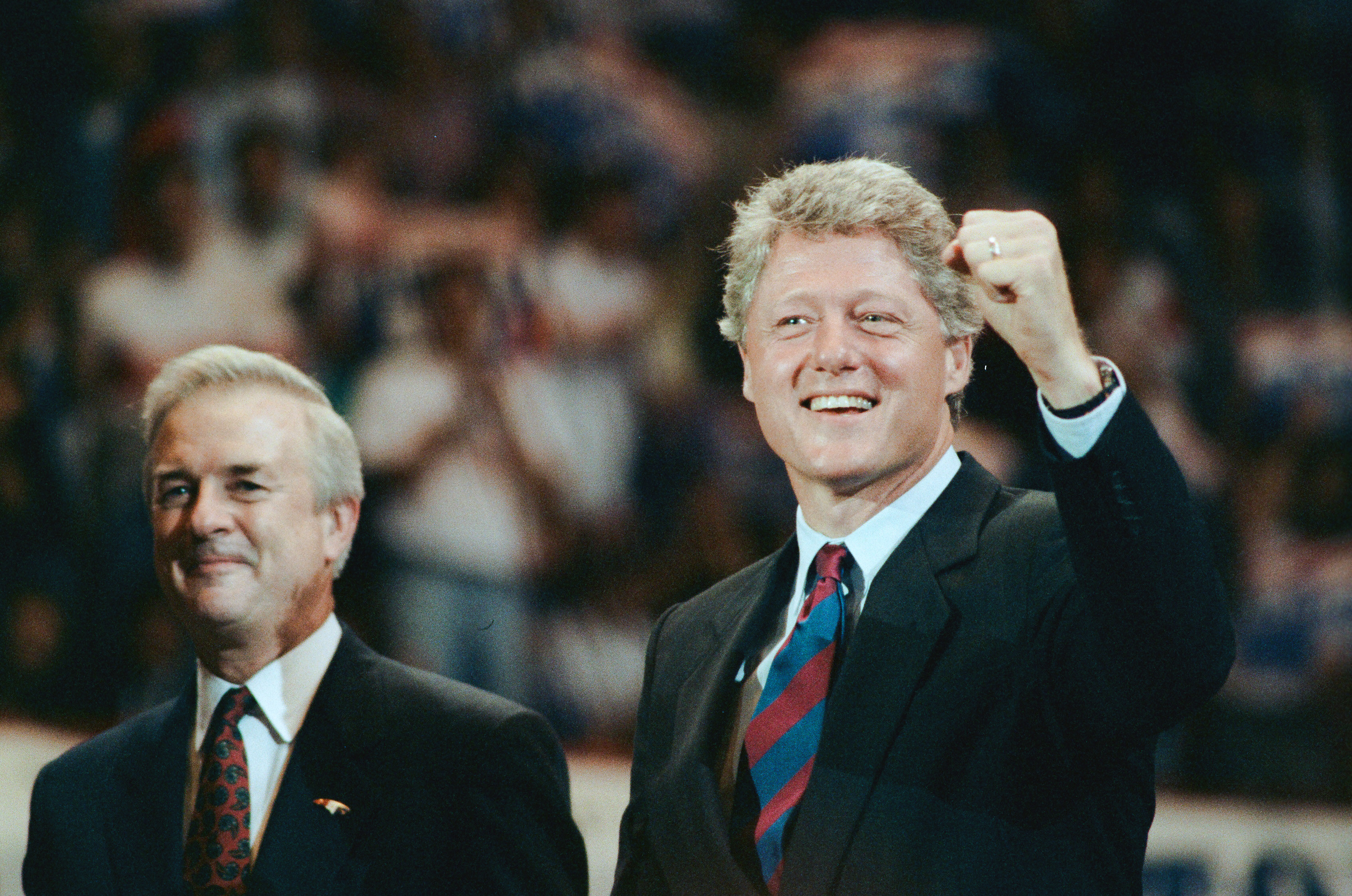 Джим Хант и Билл Клинтон, 1992 год. Фото: © Wikipedia.org