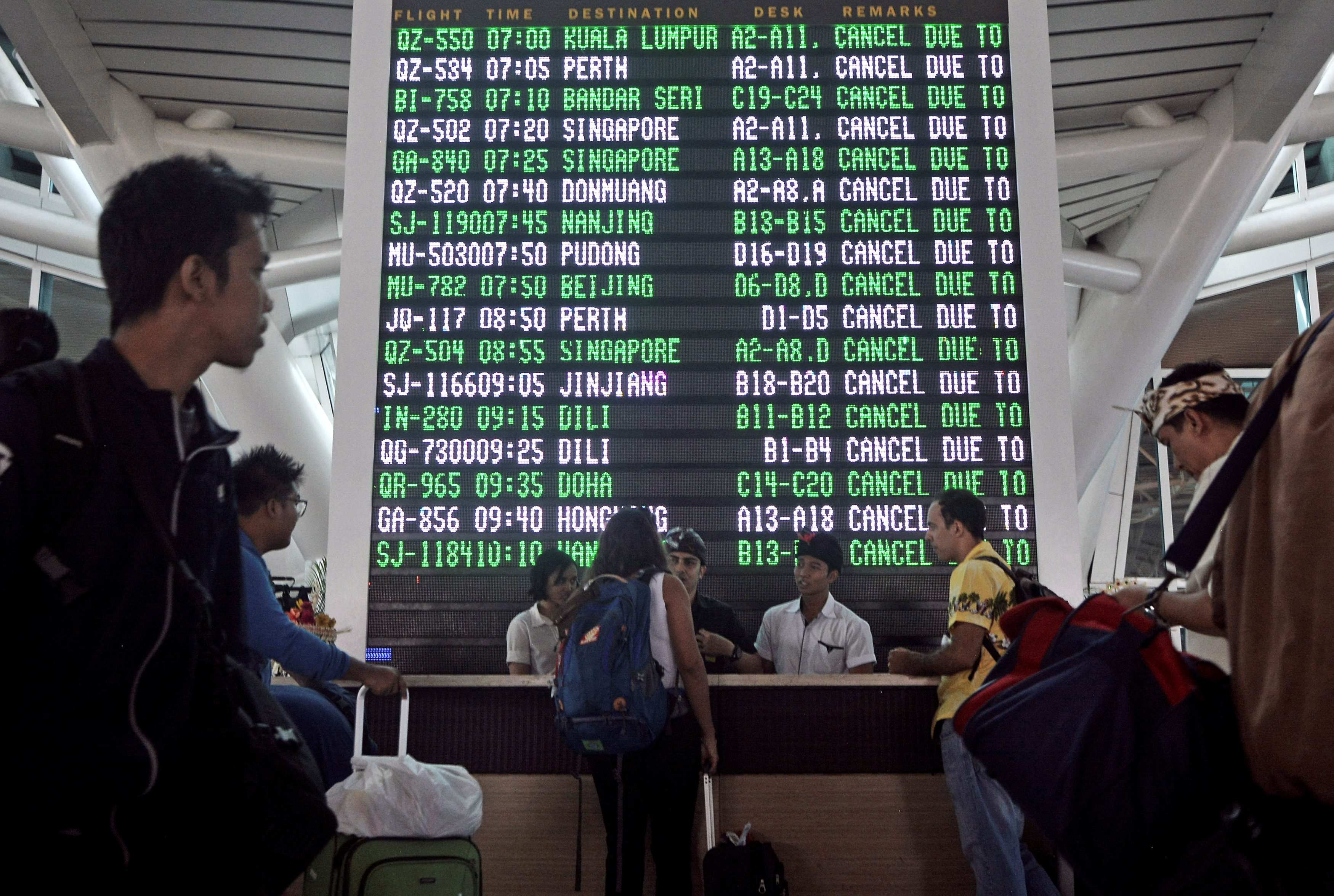 Пассажиры в аэропорту на Бали. Фото: &copy; Antara Foto/Fikri Yusuf/via REUTERS