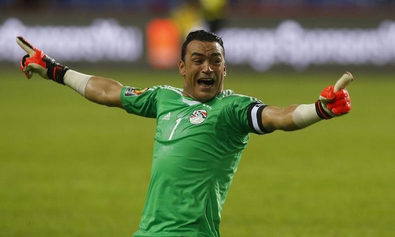 44-летний вратарь сборной Египта Эссам эль-Хадари. Фото: © Reuters