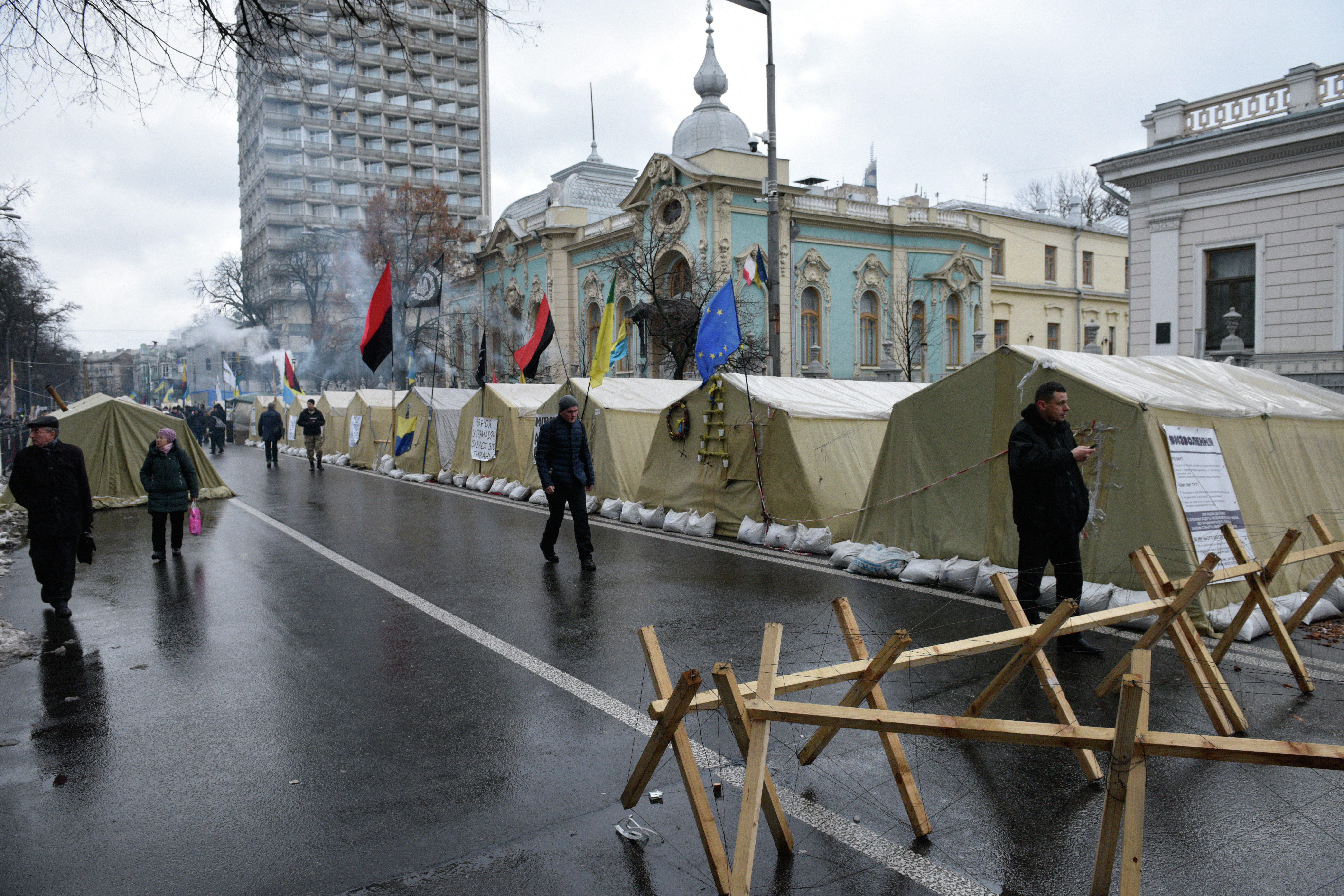 Палаточный городок сторонников Михаила Саакашвили. Фото: &copy; РИА Новости&nbsp;