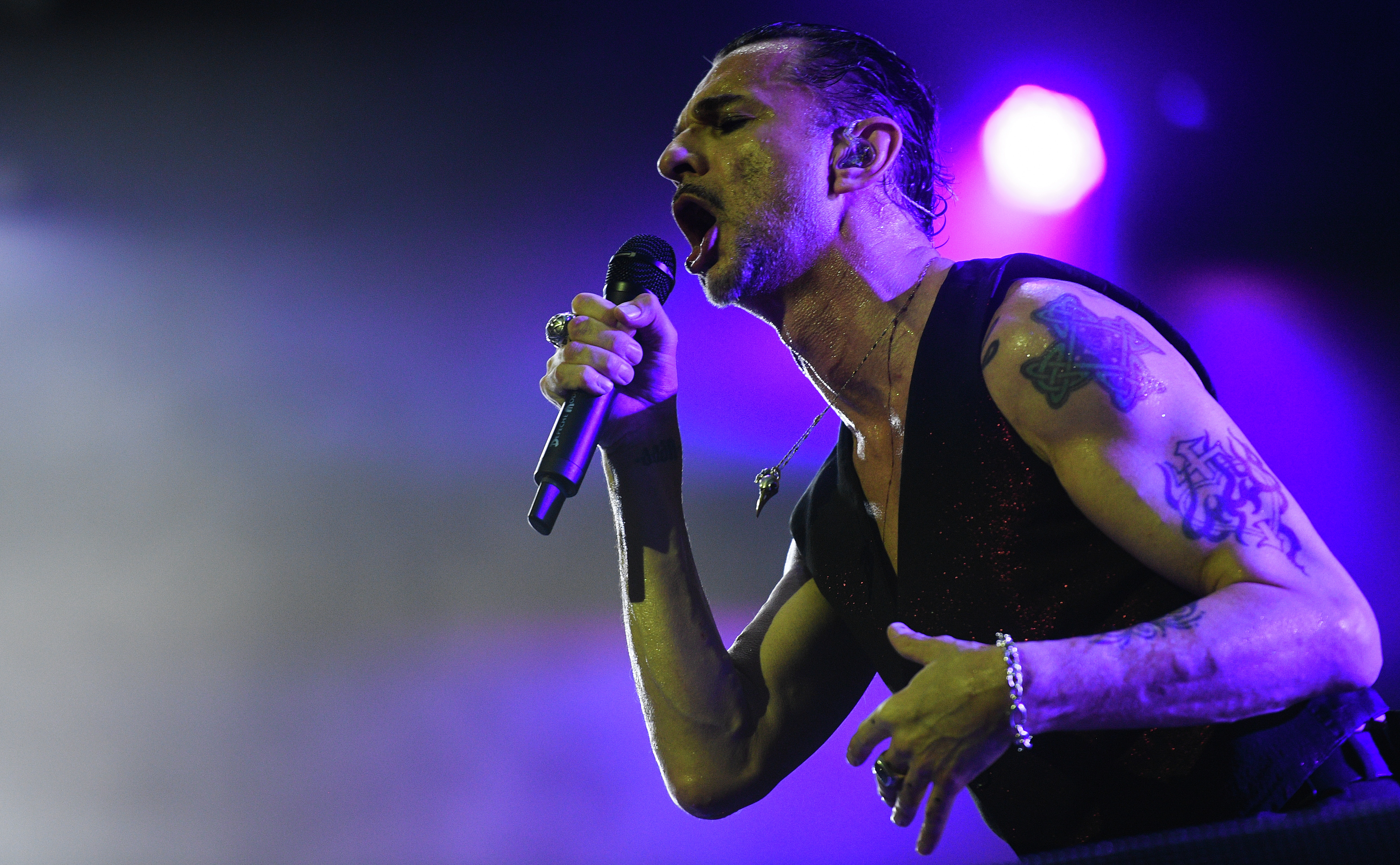 Солист британской группы Depeche Mode Дэйв Гaан. Фото: &copy;РИА Новости/Владимир Астапкович
