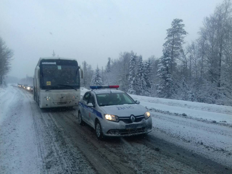 Пробка в Челябинской области. Фото: &copy; мвд.рф