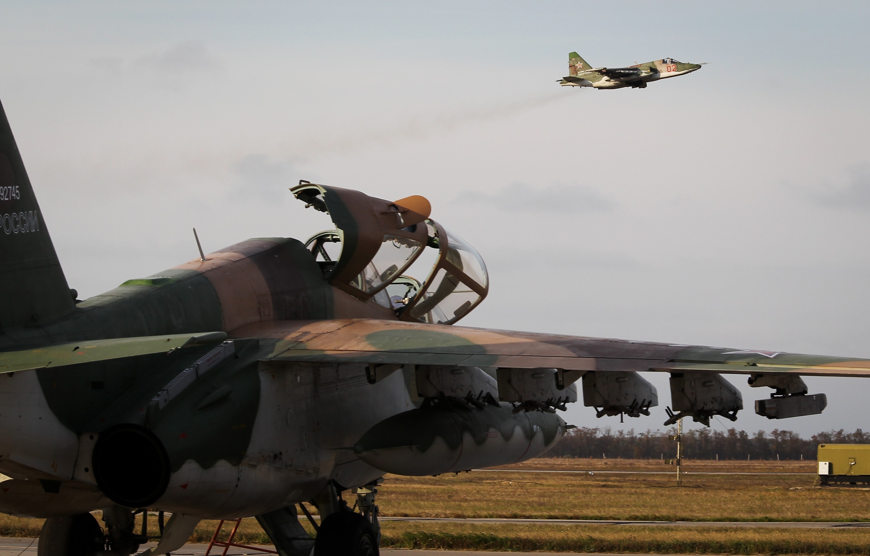 Штурмовик Су-25УБ. Фото: &copy;РИА Новости/Виталий Тимкив