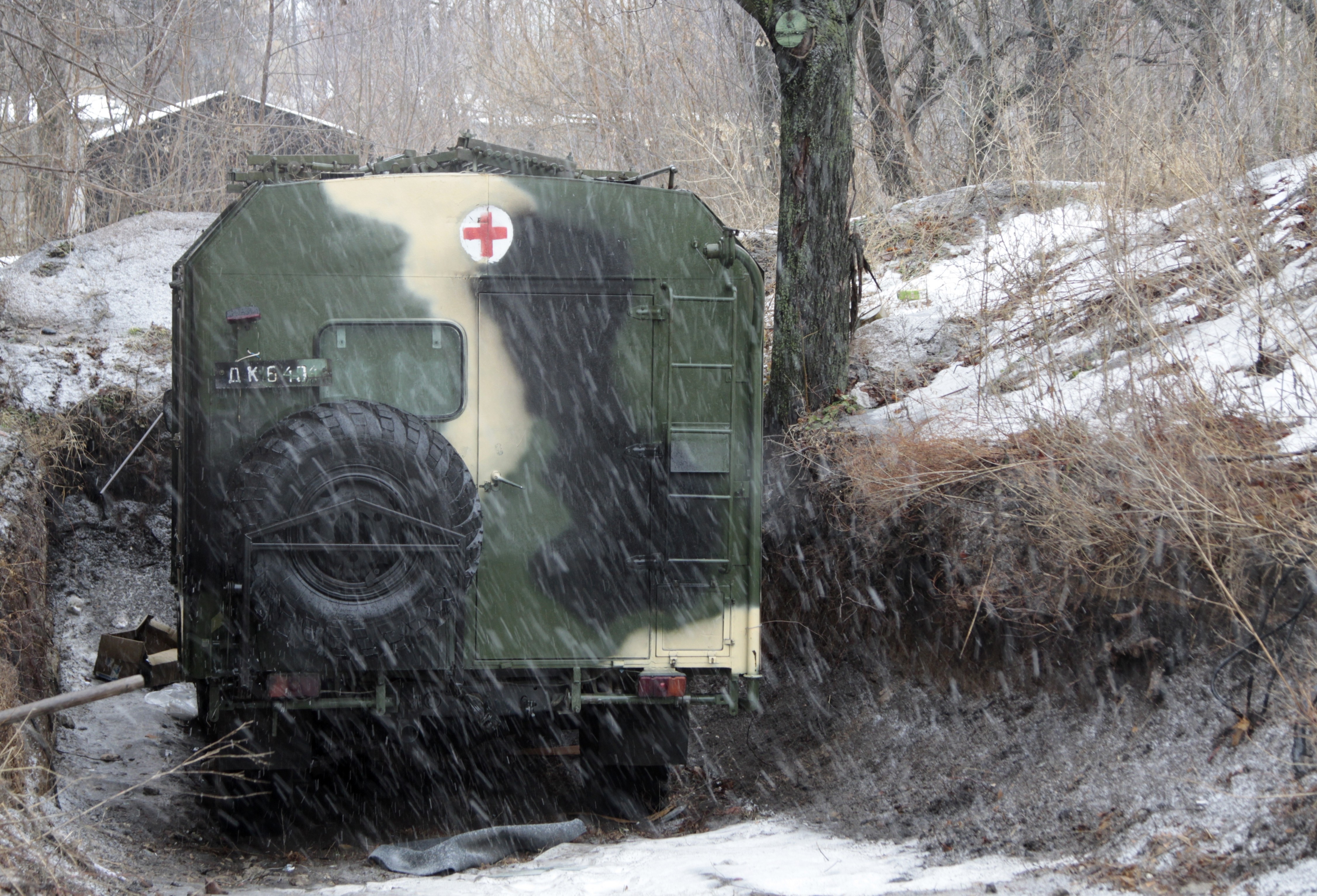 Санитарная машина для эвакуации раненых. Фото: &copy; РИА Новости&nbsp;