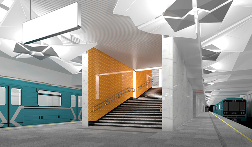 Проектное решение метро. Фото © Mos.ru