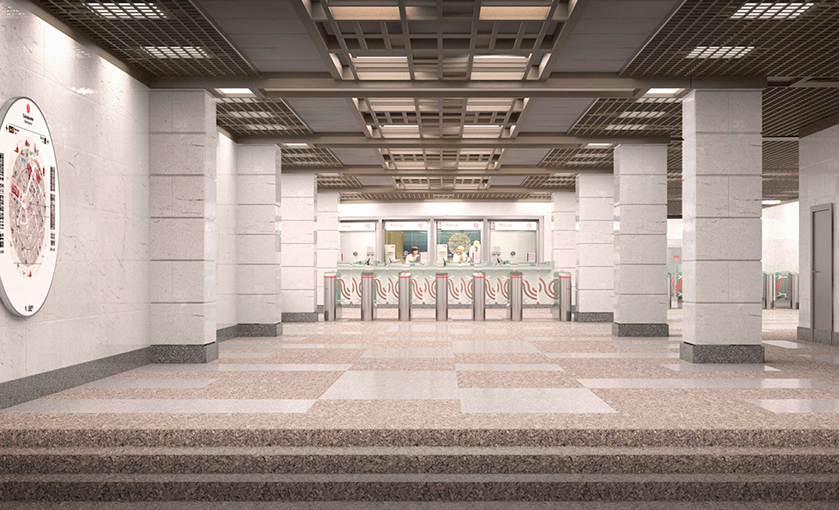 Проектное решение метро. Фото © Mos.ru