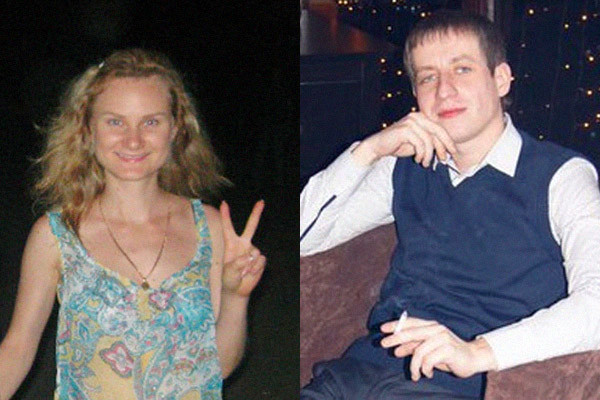 Фото @ Соцсети / Слева — Ксения, справа — её убийца Александр Брусник