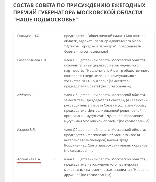 Распоряжение губернатора Московской области об утверждении состава Совета. Скриншот: © L!FE