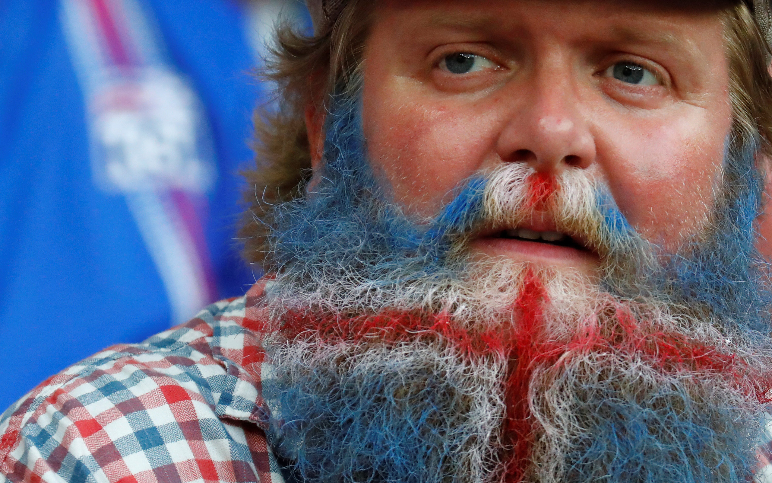Болельщик сборной Исландии по футболу. Фото: &copy; REUTERS/Kai Pfaffenbach