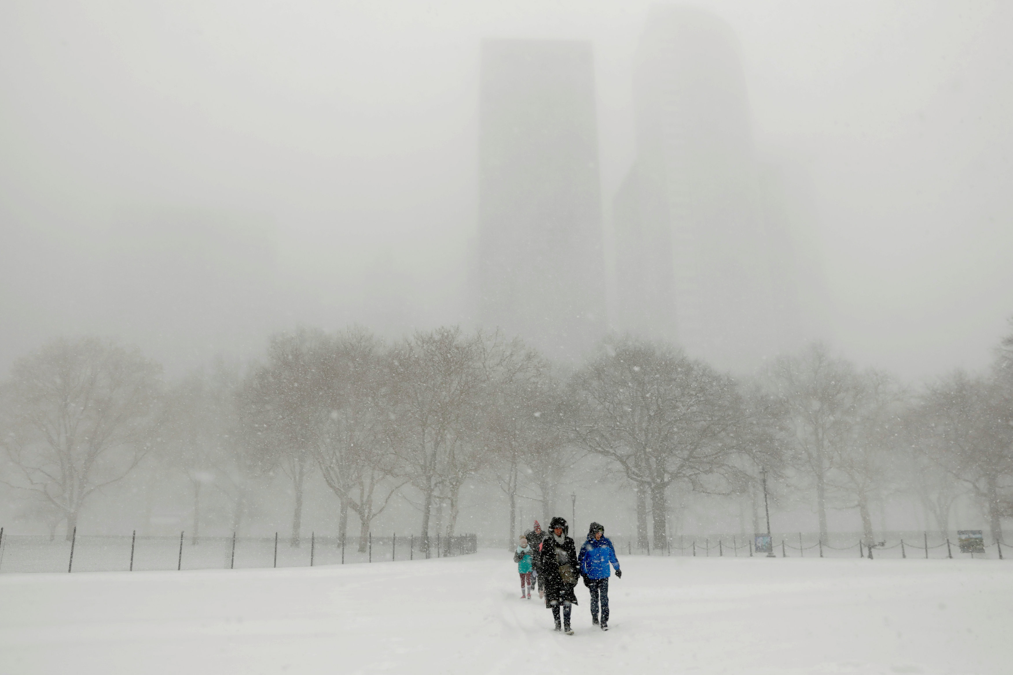 Снежный шторм в Нью-Йорке. Фото: &copy;REUTERS/Lucas Jackson