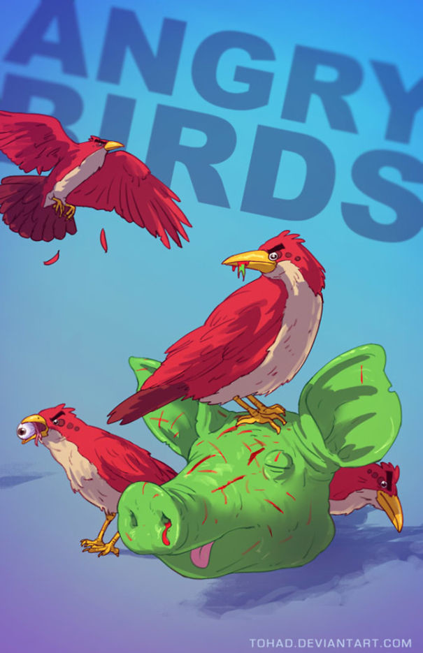 Видеоигра Angry Birds.