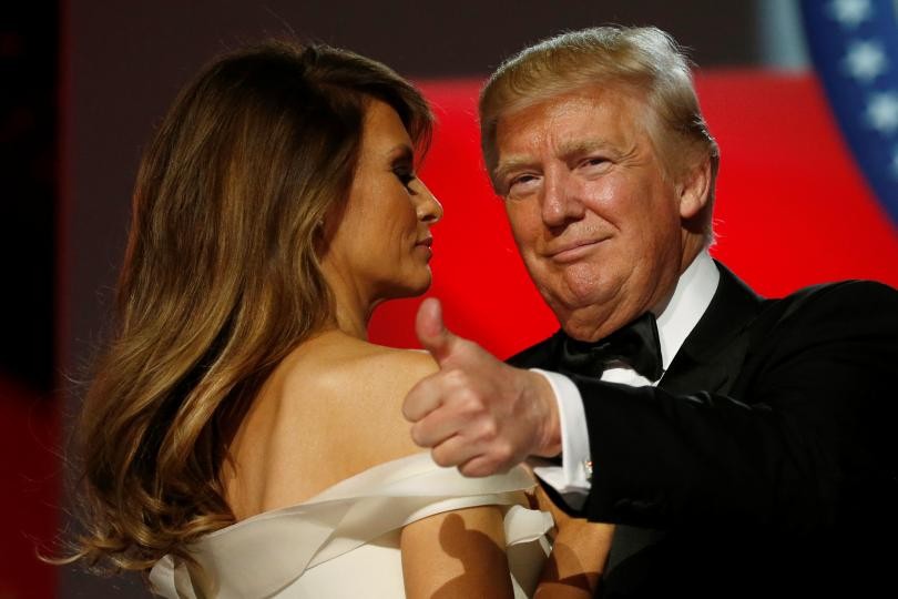 Президент США Дональд Трамп с супругой Меланьей. Фото: &copy; REUTERS