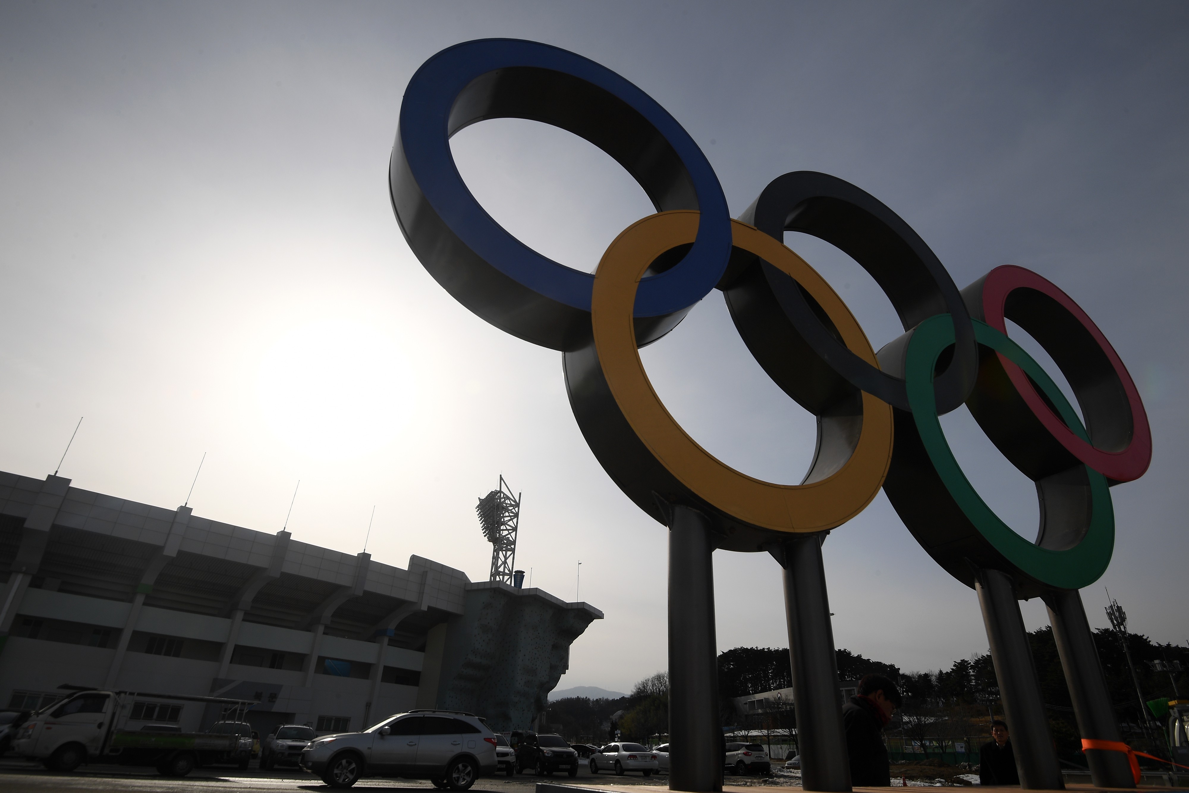 Олимпийские кольца в Олимпийском парке в Пхенчхане.&nbsp;
Фото:&nbsp;&nbsp;&copy;&nbsp;РИА Новости/Рамиль Ситдиков 