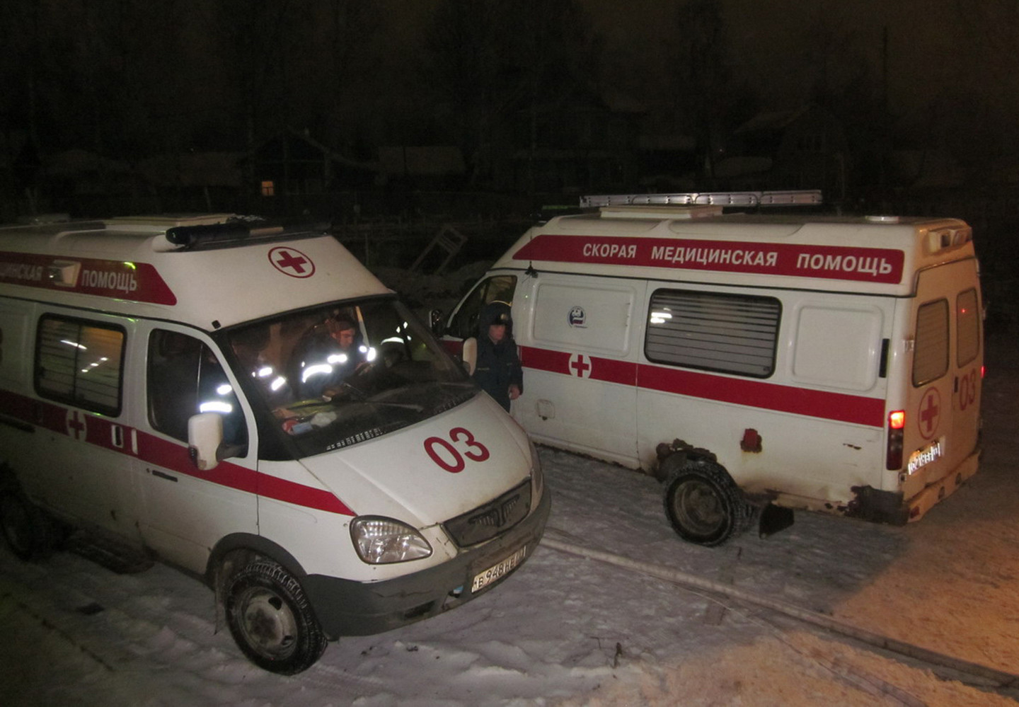 Машины скорой помощи. Фото: &copy; РИА Новости/Пресс-служба МЧС по республике Коми
