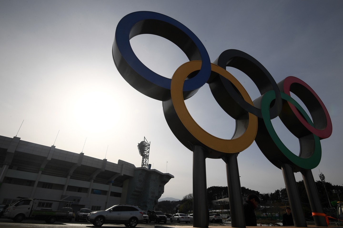 Олимпийские кольца в Олимпийском парке в Пхенчхане.&nbsp;Фото:&nbsp;&nbsp;&copy;&nbsp;РИА Новости/Рамиль Ситдиков