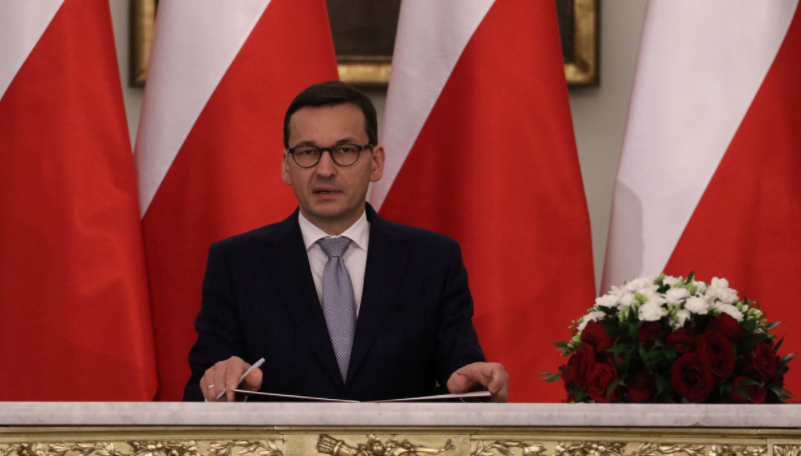 Премьер-министр Польши Матеуш Моравецкий. Фото: &copy; REUTERS


