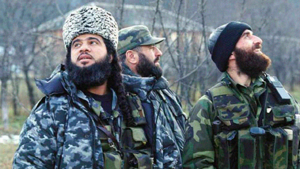 Хаттаб (слева). Фото © "Вестник Кавказа"
