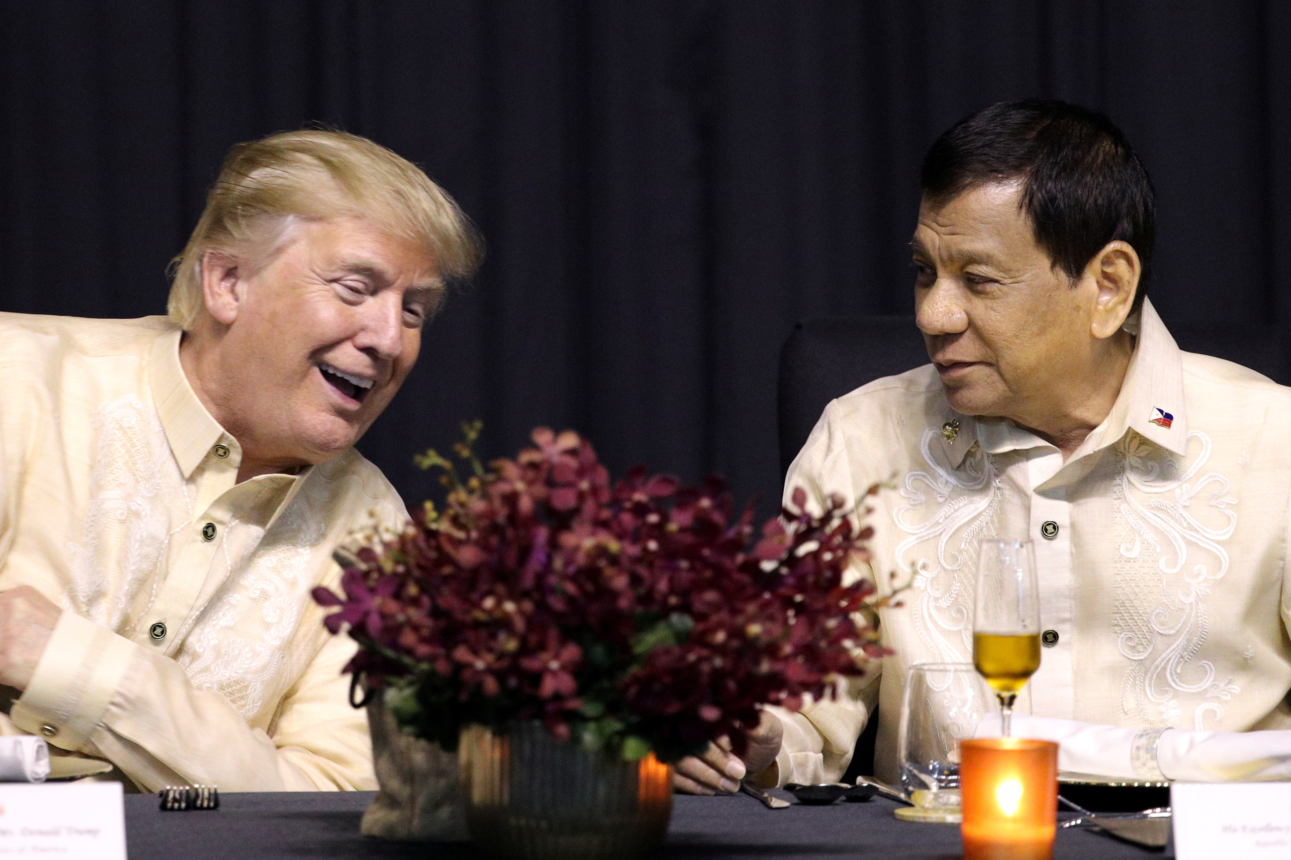 Дональд Трамп и Родриго Дутерте. Фото: &copy;REUTERS/Athit Perawongmetha