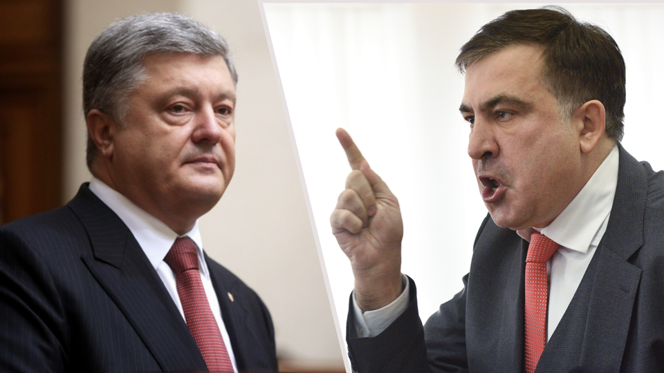 Пётр Порошенко и Михаил Саакашвили. Коллаж&nbsp;из фото &copy; РИА Новости&nbsp;