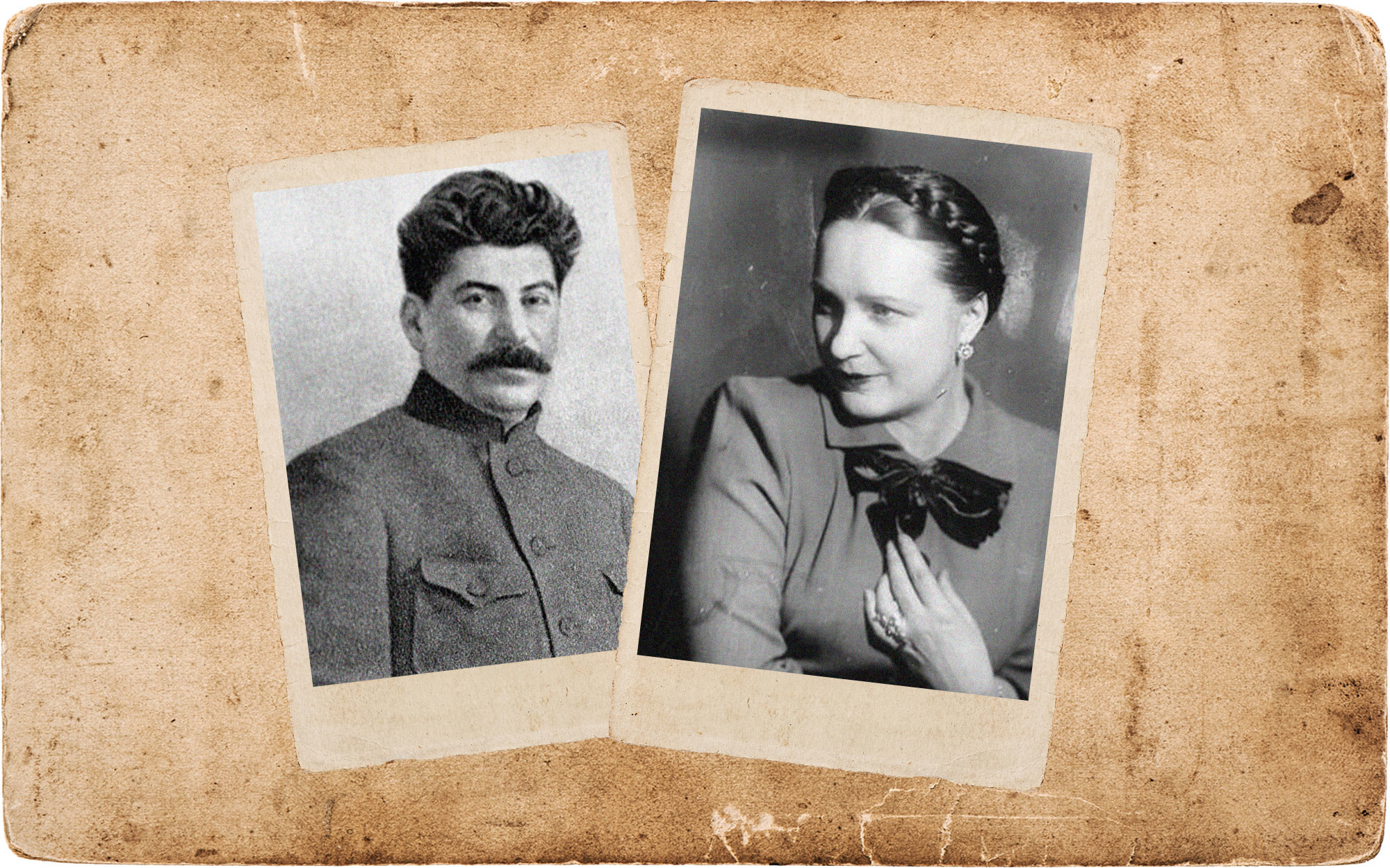 Иосиф Сталин и Вера Давыдова. Коллаж © L!FE. Фото © Wikimedia Commons