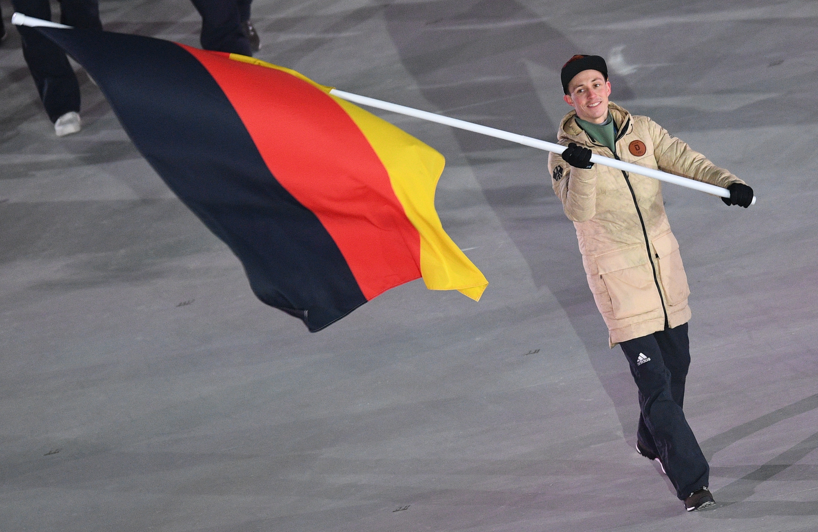 Эрик Френцель на церемонии открытия Олимпийских игр в Пхёнчхане. Фото: © РИА Новости/Владимир Астапкович