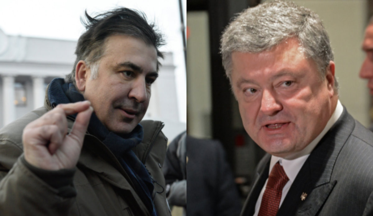 Михаил Саакашвили и Петр Порошенко&nbsp;
Фото:&nbsp;&copy;&nbsp;РИА Новости
Коллаж:&nbsp;&copy; Life
