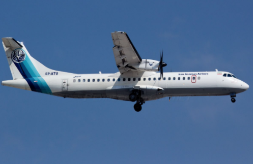 Разбившийся самолёт ATR 72-500. Фото: twitter/press TV