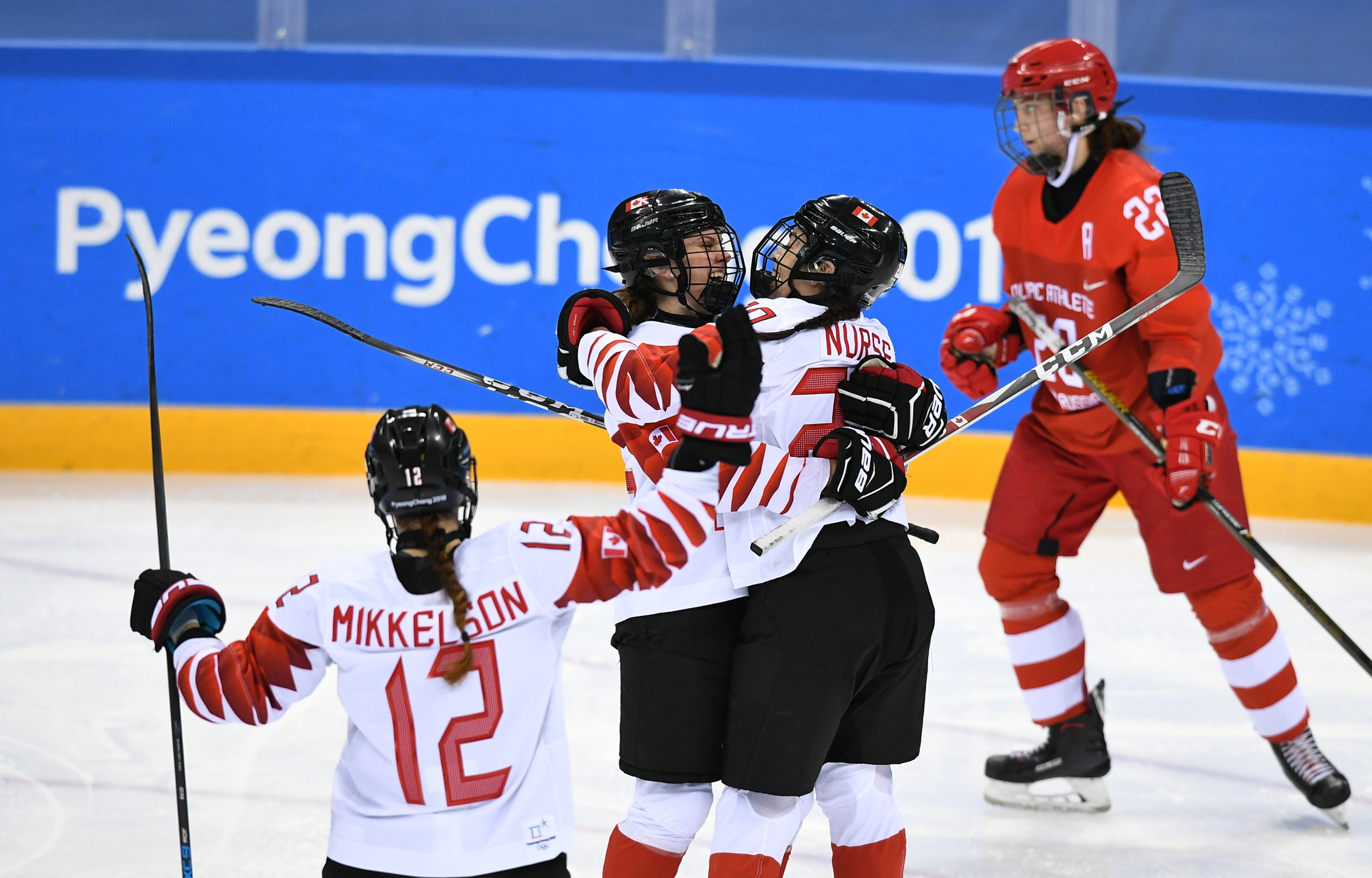 Российские хоккеистки проиграли Канаде со счётом 5:0. Фото: © РИА Новости/Александр Вильф